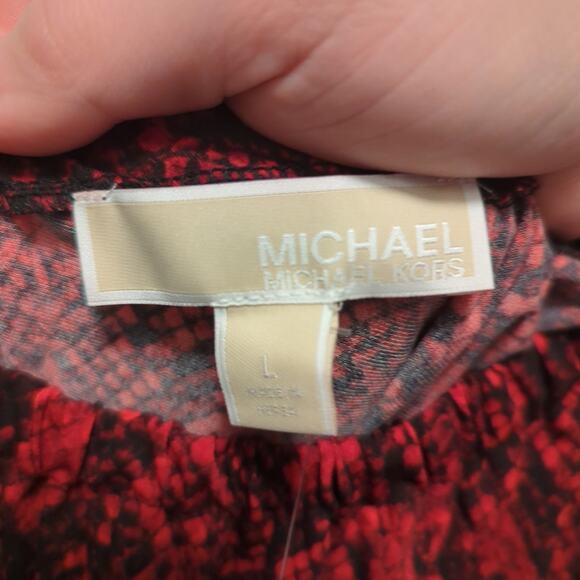 NWT Michael Michael Kors one shoulder top size large - Picture 4 of 5